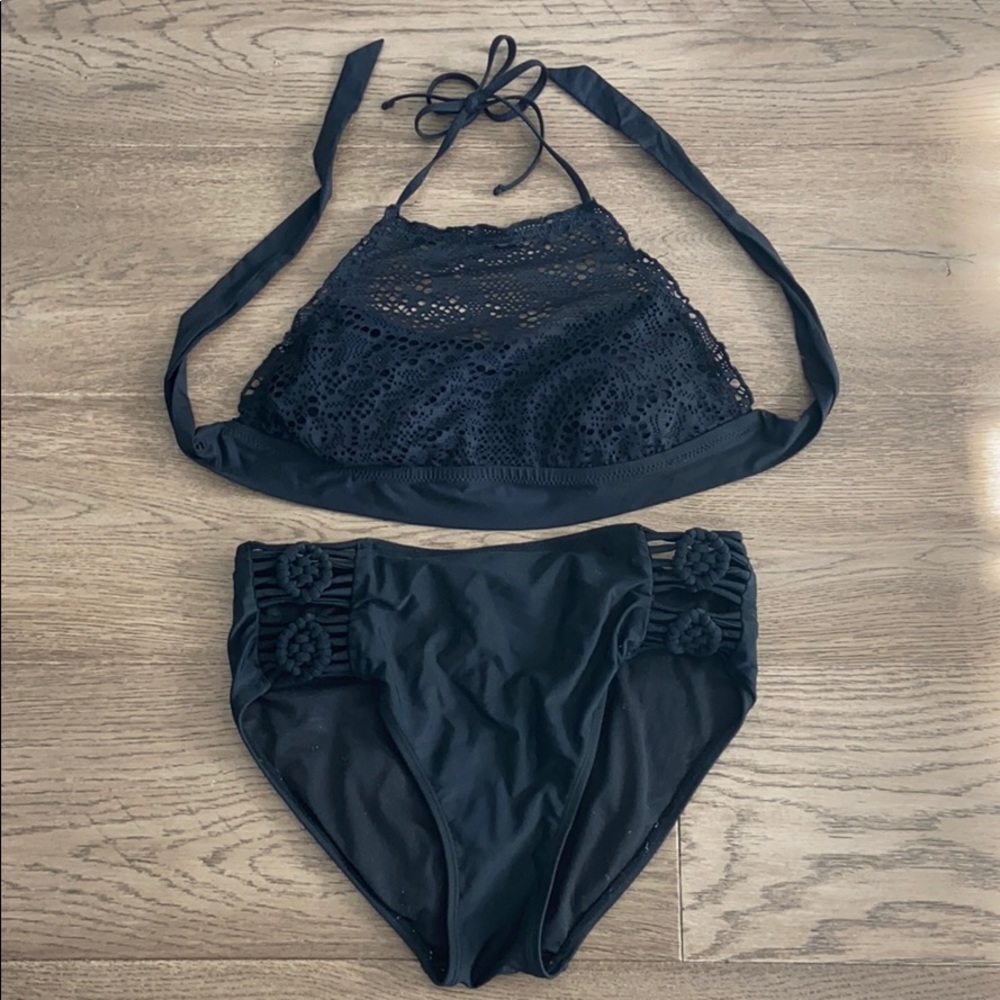 black bikini set